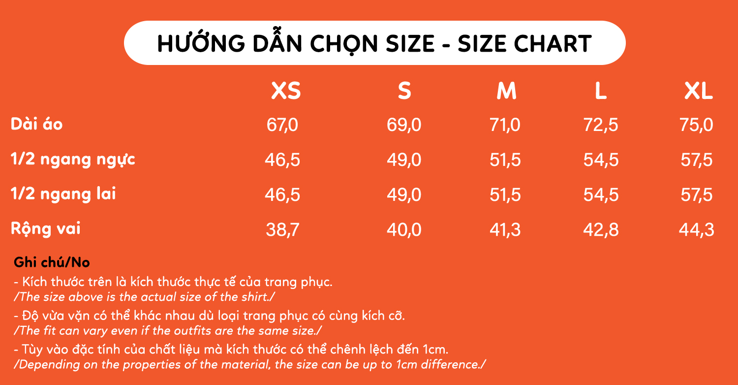 prd size chart A03 013 2
