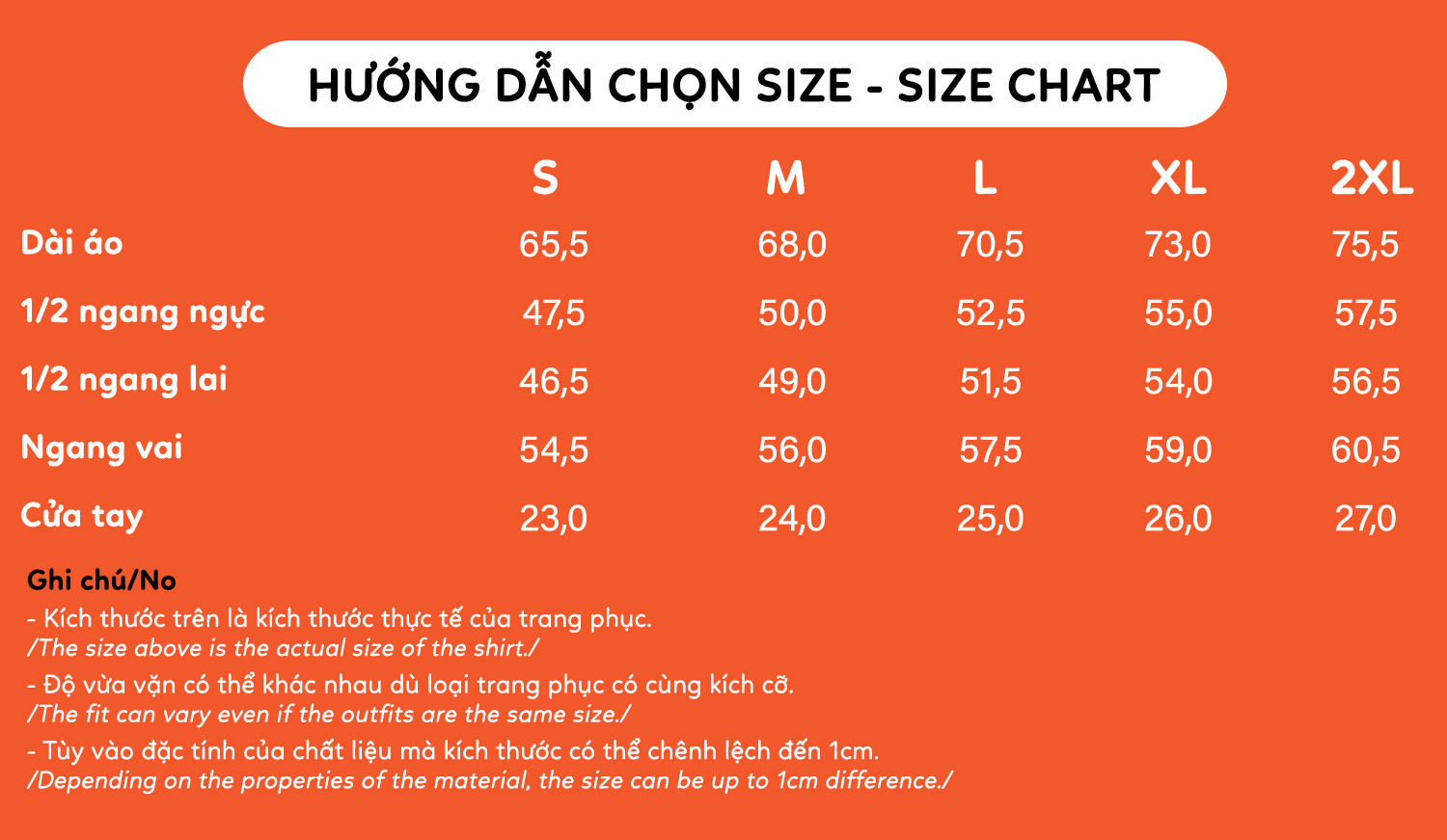 prd size chart A03 062 2